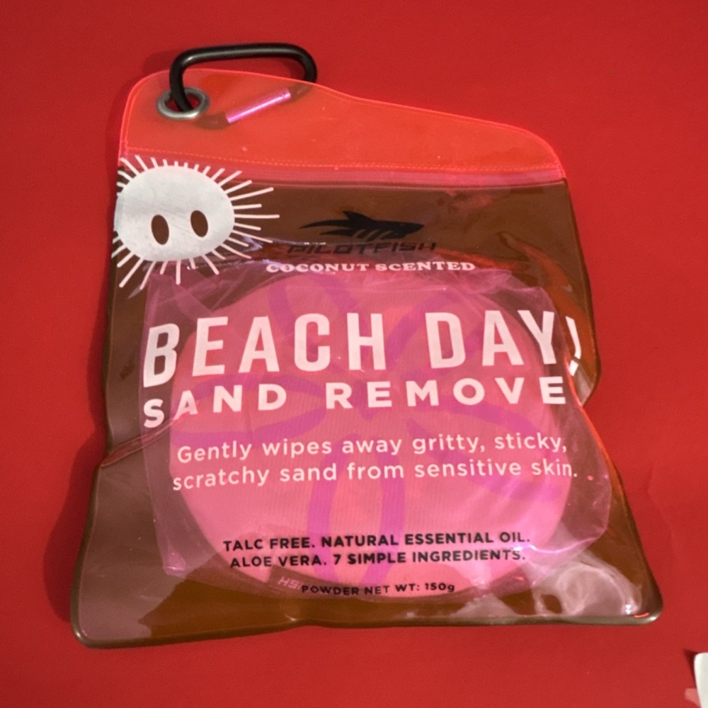 Pilotfish Beach Day Sand Remover Coconut Scent 150g Lot of 2 New Sealed